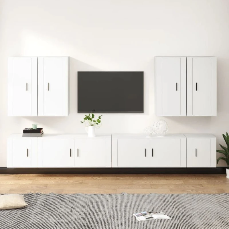 Røget Eg Tv-skabe 8 Dele - Elegance
