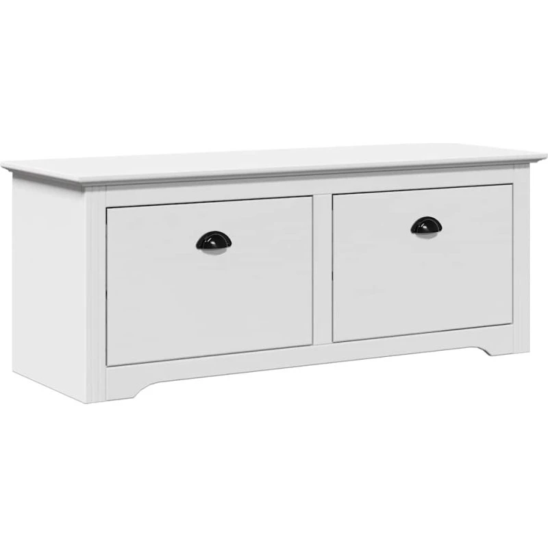 vidaXL BODO gangbænk 114x40x45 cm hvid