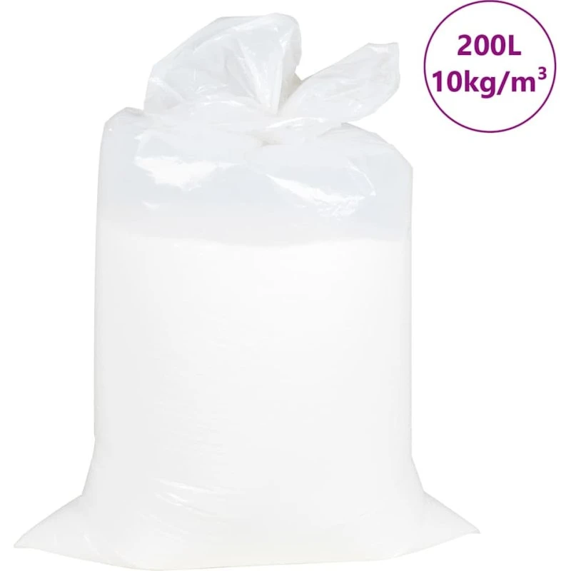 vidaXL EPS-sækkestolsfyld 200 L hvid 10 kg/m³