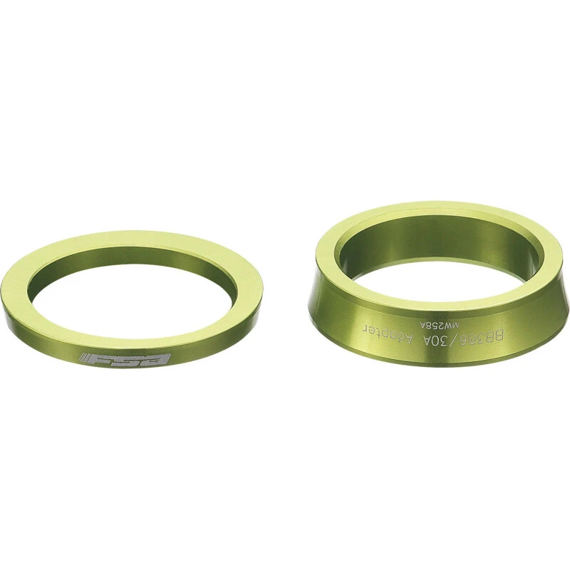 FSA BB386/30 adapter til Cannondale PF30A/BB30A – grøn