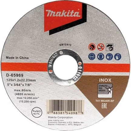 Makita Kæreskive 125 mm WA46R for rustfrit stål