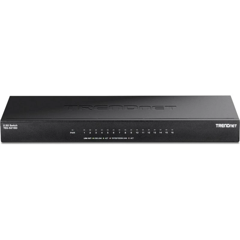 TRENDnet TEGS3160 16-port 2,5G Ethernet switch, sort