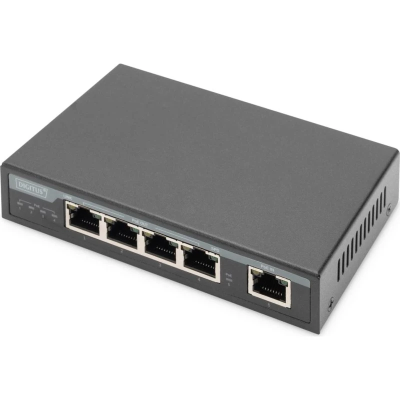 DIGITUS 4-Port PoE-forlænger 85 W - 100 m
