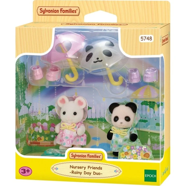 Sylvanian Families Buddies i Regnen - Regnvejrsdag Duo