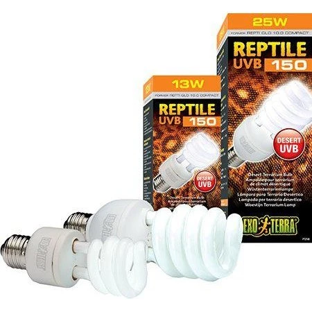Exo Terra Reptile UVB150 25W E27 - Højt UVB-output til ørkenterrarium