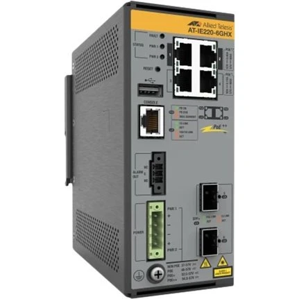 Allied Telesis AT IE220-6GHX 6-port Gigabit PoE++ Switch