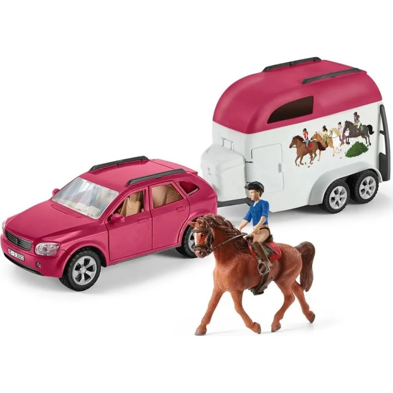 Schleich Horse Club Bil med Hestetrailer - 5+ år