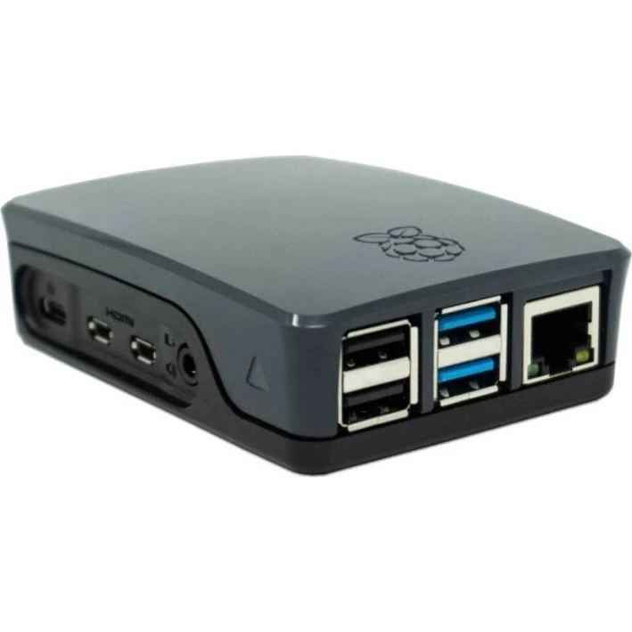 Raspberry Pi 4 B Plastkasse, Sort