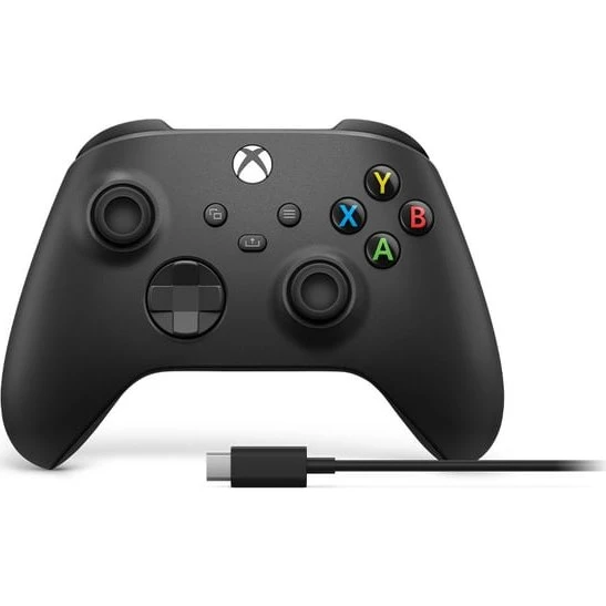Microsoft Xbox Wireless Controller Sort + USB-C Kabel