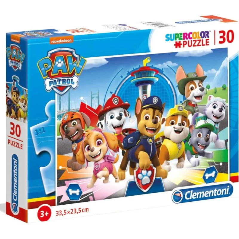 Clementoni Paw Patrol Super Color 30 Brikker Floor Puslespil