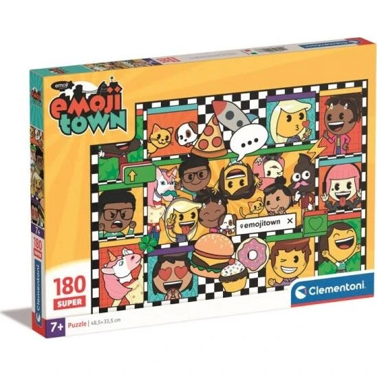 Clementoni Emoji Town 180 Brikker Puslespil