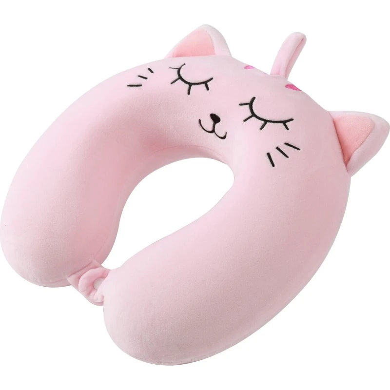 iTotal Nakkepude Pink Cat 33×30×10 cm