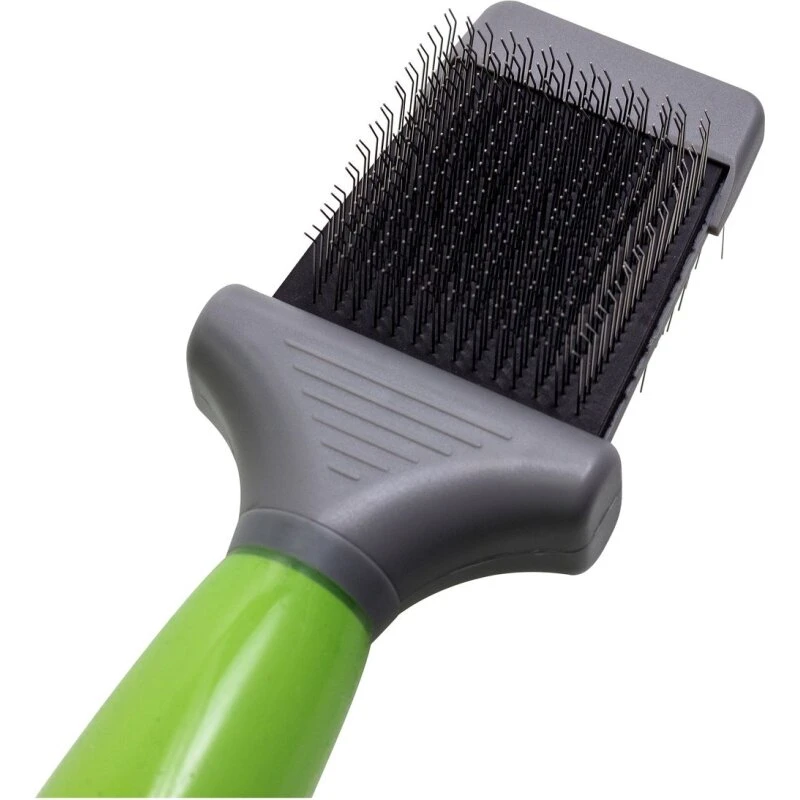 Moser Premium Dobbeltsidet Stålbørste 2999/7085 - Grøn/Grå