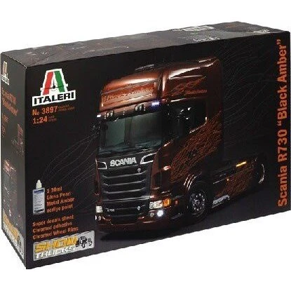 Italeri Scania R730 Black Amber 1:24 Byggesæt med maling