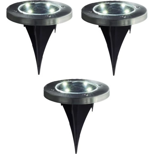 Veli Line solcelle bedlamper, 3-pak
