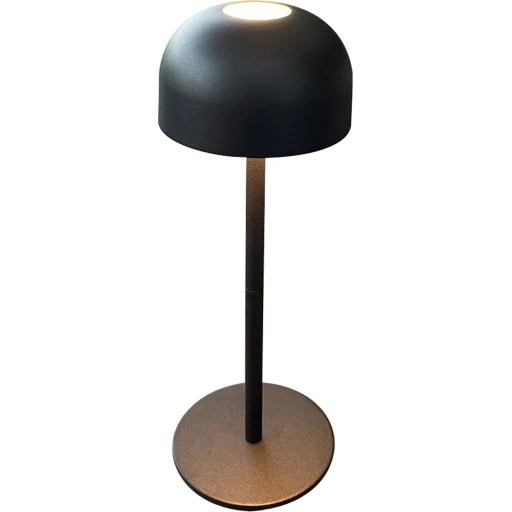 Veli Line Shine genopladelig bordlampe, sort