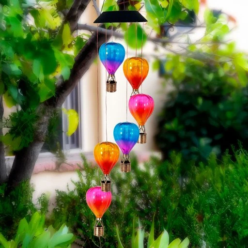 Veli Line Solcelle Luftballoner Uro med 6 Farverige Glasballoner