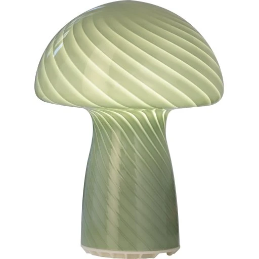 Veli Line Mushroom genopladelig bordlampe, grøn