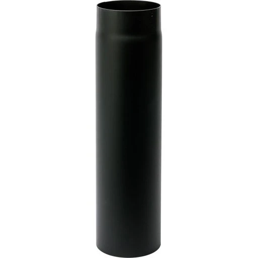 Metalbestos røgrør 6"/150 mm, 1000 mm, sort