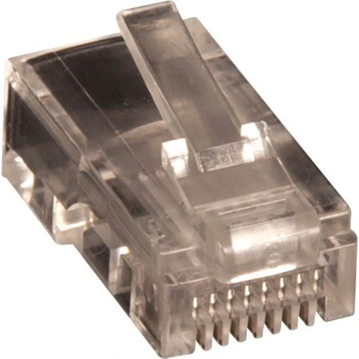 Lan-com 10 stk Modular Plug Kat.5E RJ45 UTP 8/8 Flad
