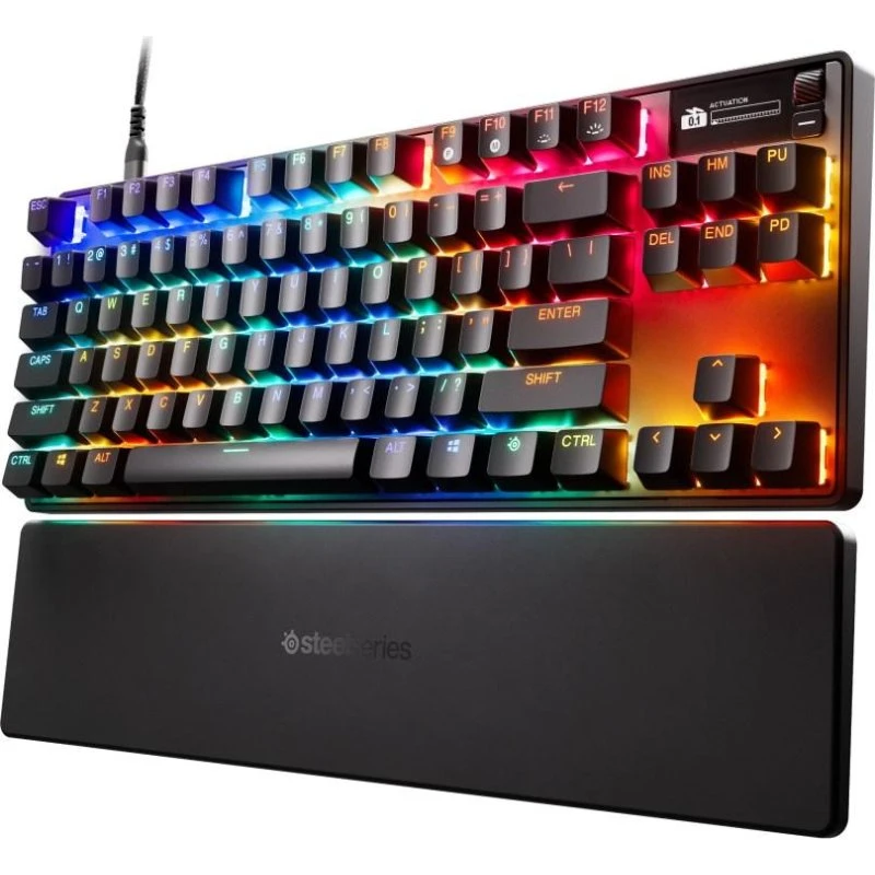 SteelSeries Apex Pro TKL Gen 3 - Sort - USB-C - RGB - Mecha. Hall Effect