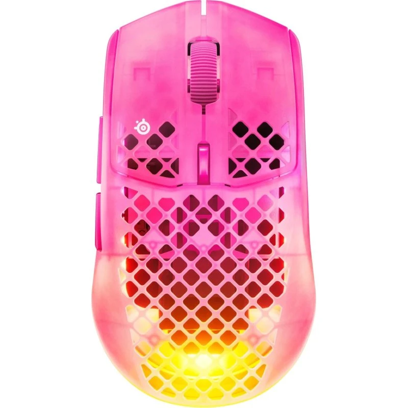 SteelSeries Aerox 3 WL Gen 2 Magenta Haze Trådløs Gaming Mus
