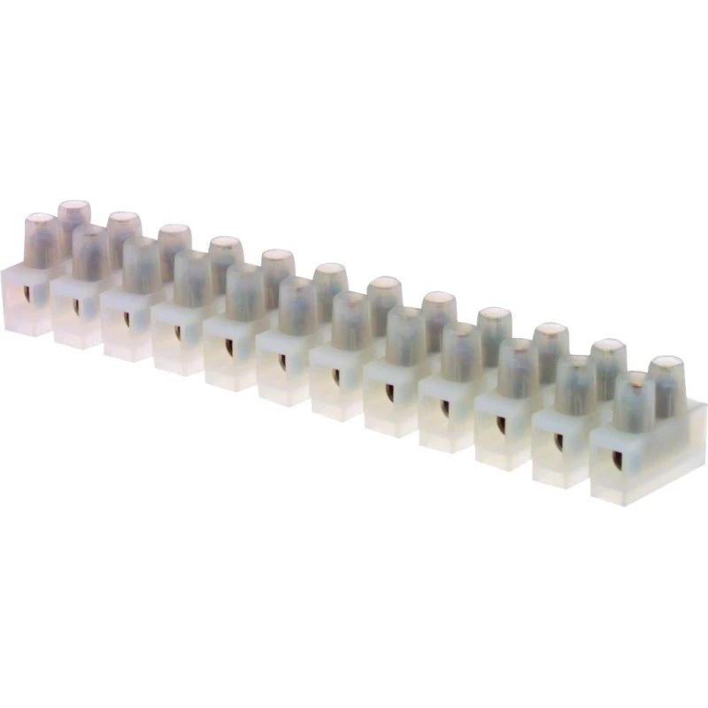 Klemrække 12 x 2,5 mm², transparent, halogenfri