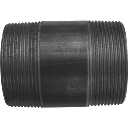 Nippelrør 1/2-180 mm sort
