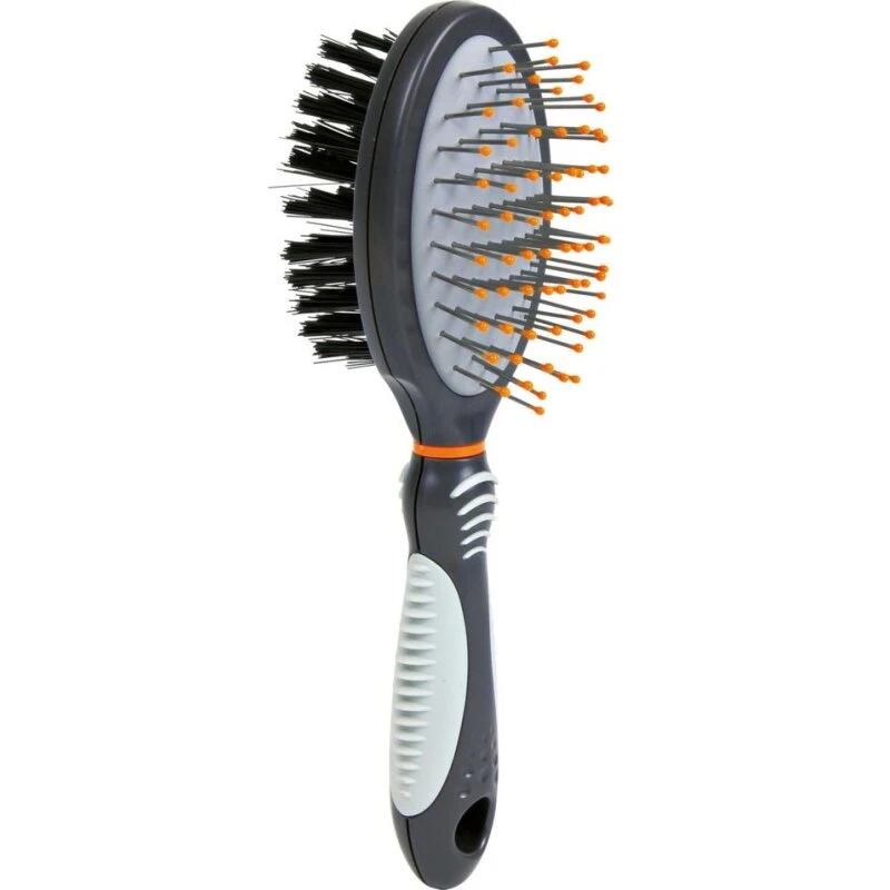 Trixie dobbeltsidet børste til hund og kat 5 x 19 cm