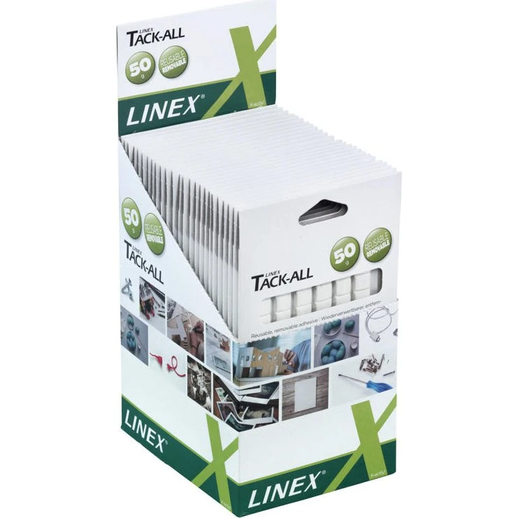 Linex Tack-All Klæbegummi, 50g, Firkanter