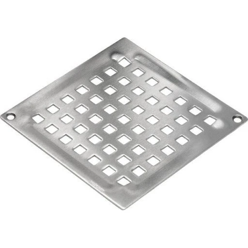 Blücher Square Vienna rist 140x140 mm med skruehul, rustfrit stål