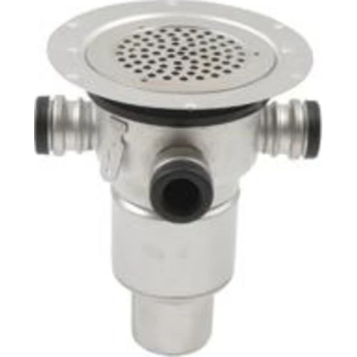 Blücher Boligafløb 75/32/40 mm LL til vinylgulv, rustfrit stål