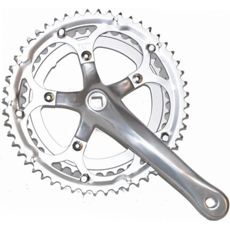 M-Wave Double 7/8/9-Speed kranksæt 52/42T 170 mm (Sølv)