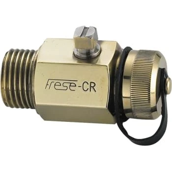 Circon 1/2" Frese bundstophane med kugleafspærring, nippel/nippel