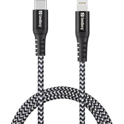 Sandberg Survivor USB-C PD>Lightning 1M, grå
