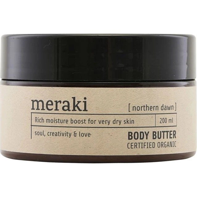 Meraki Body Butter Northern Dawn 200 ml – Økologisk kropscreme med aloe vera og sheasmør
