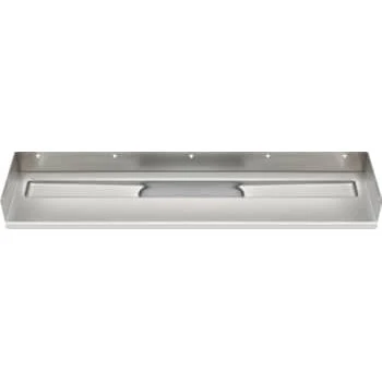 Unidrain 1200 mm afløbsarmatur, 3 vægflanger, rustfri stål
