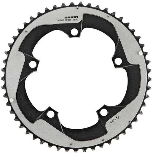 SRAM RED22 X-Glide Yaw B2 52T 110 BCD aluminium, sort