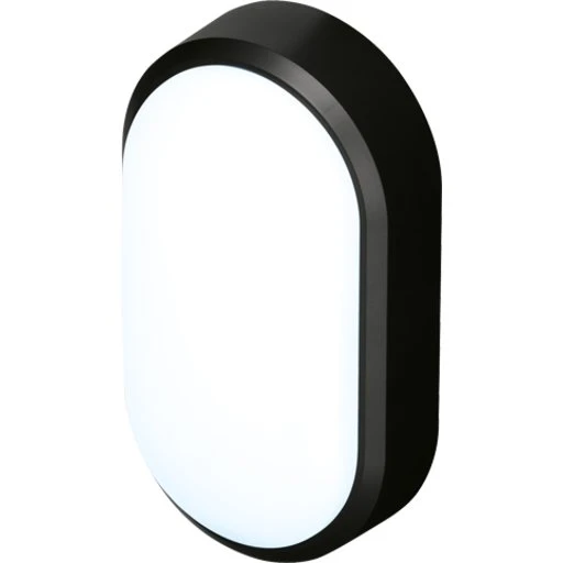 4lite Pylus Oval udendørs væglampe, sort