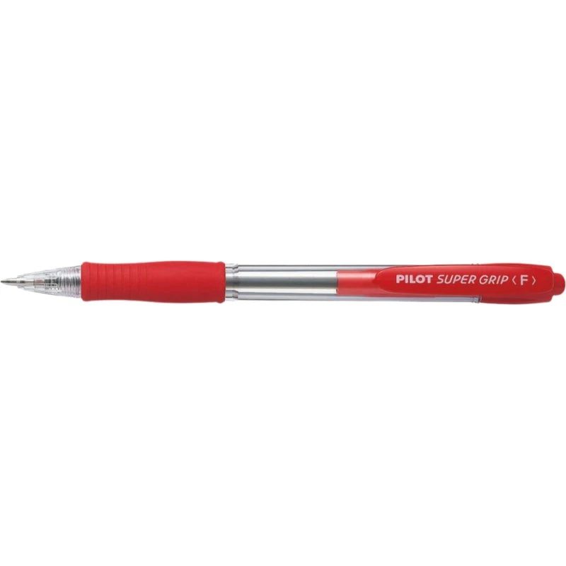 Pilot Super Grip Kuglepen F 0,7 mm Rød