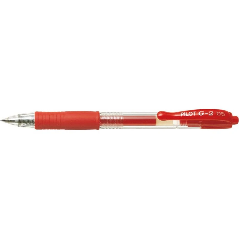 Pilot G-2 Gelpen 0,5 mm Rød, 12 stk