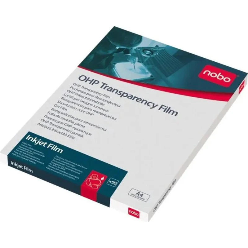 Nobo Transparent A4 Inkjet 100 mik, 50 stk