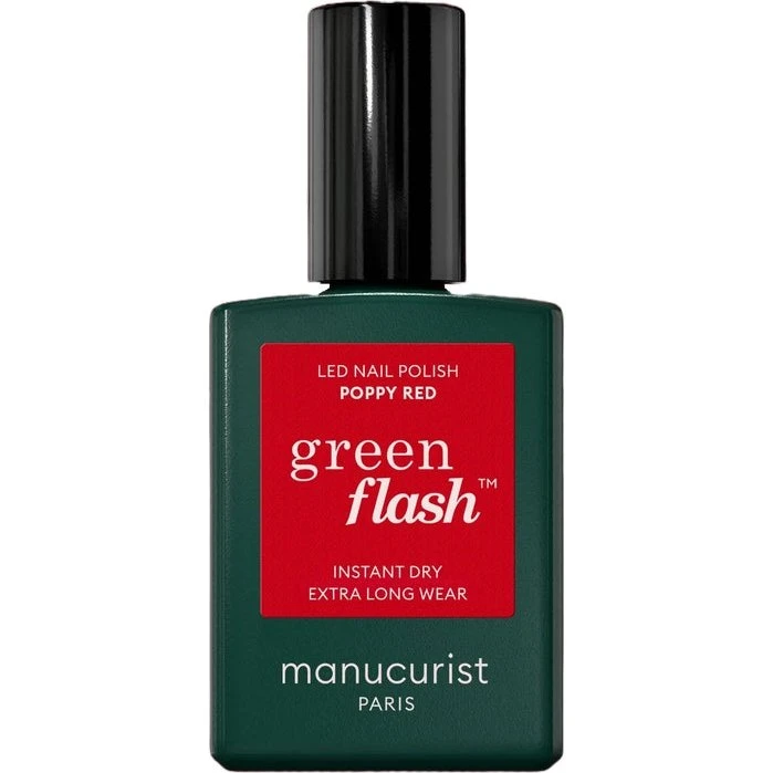 Manucurist Green Flash LED Neglelak Papaverrød 15 ml