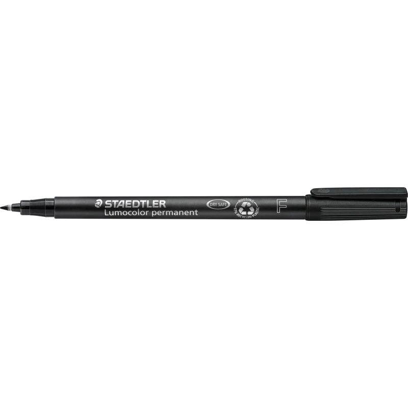 Staedtler Lumocolor 318F 0,6 mm sort permanent OHP-pen