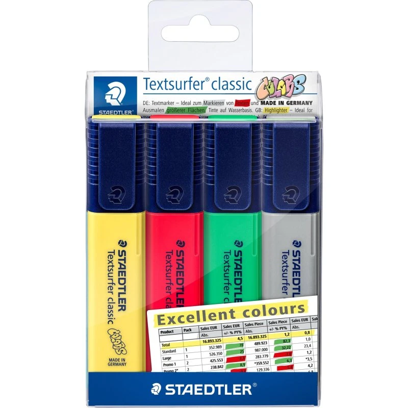 Staedtler Textsurfer Classic Excel 4 farver