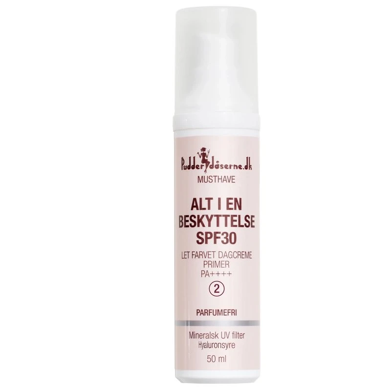Pudderdåserne Alt i en Beskyttelse SPF30 Farve 2, 50 ml
