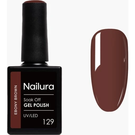 Nailura Gel Polish 129 Ebony Brown 10 ml