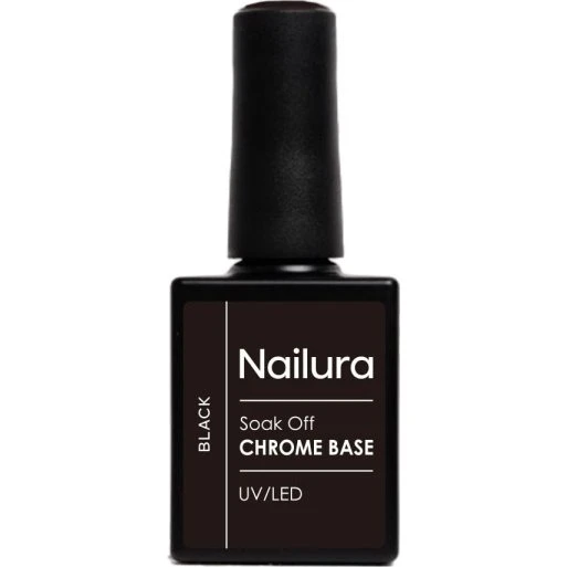 Nailura Chrome Base Black Gel 10 ml