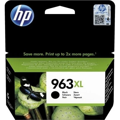 HP 963XL Sort Høj Ydelses Blækpatron (2000 sider)
