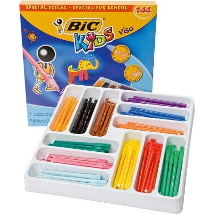BIC Visafin Tusch 0,7 mm, 144 stk. ass. farver